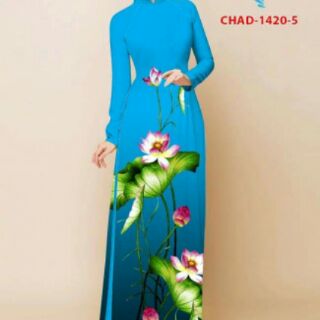 Áo dài hoa sen