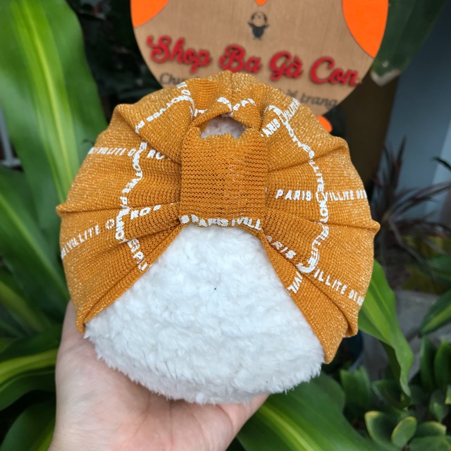 Mũ turban cho bé