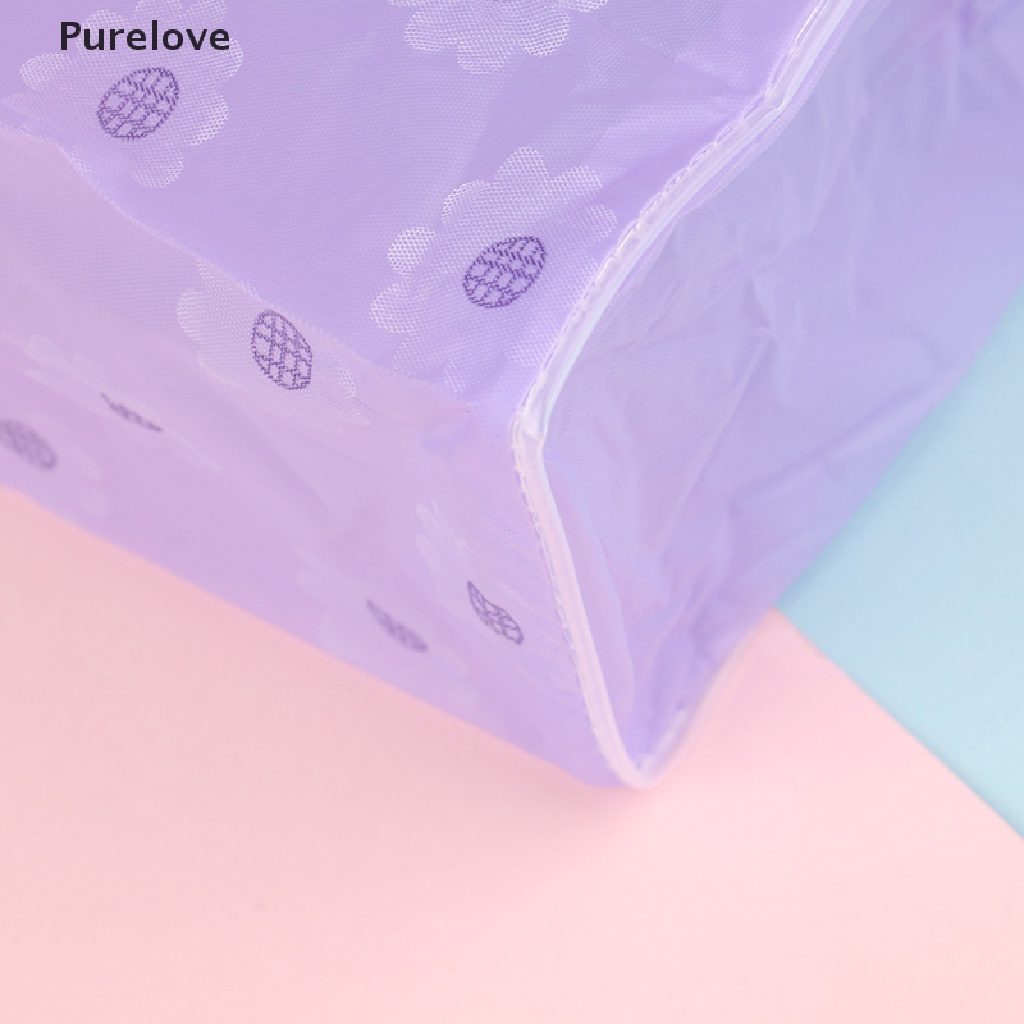 Túi Đựng Mỹ Phẩm Bằng PVC Trong Suốt Phối Khóa Kéo Tiện Lợi