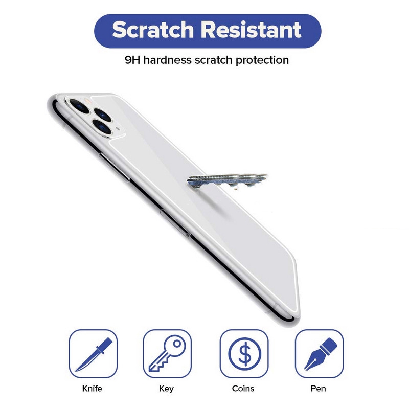 Kính cường lực bảo vệ mặt sau 2Pack cho iPhone 5 6 7 8 Plus X XS XR Xs Max 11 Pro Max