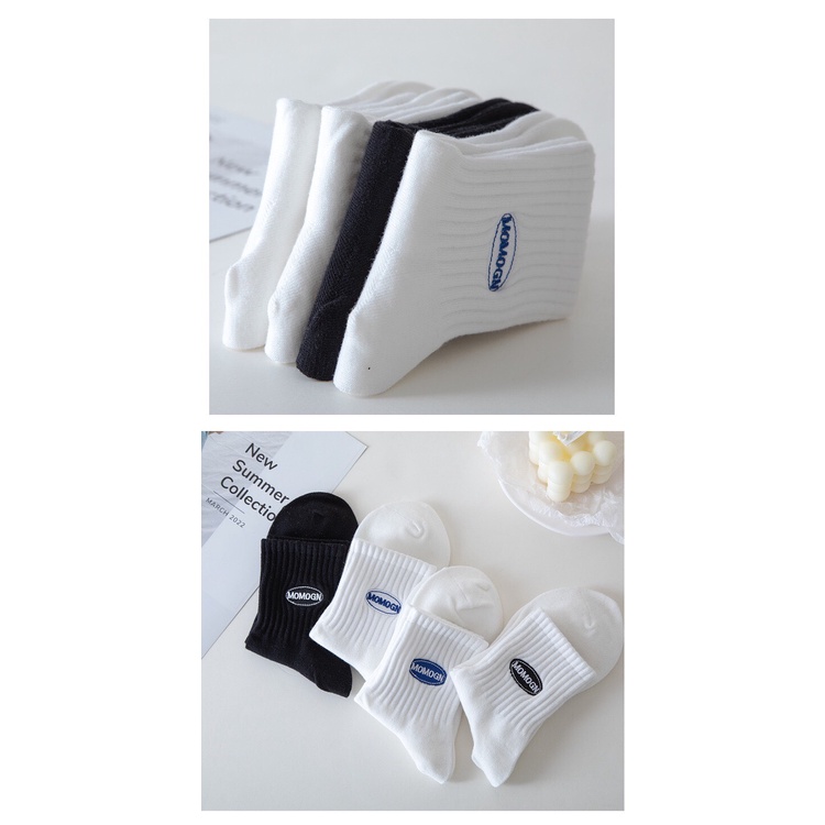Vớ Tất Unisex nam nữ cổ cao chất bông cotton kiểu dáng thể thao năng động
