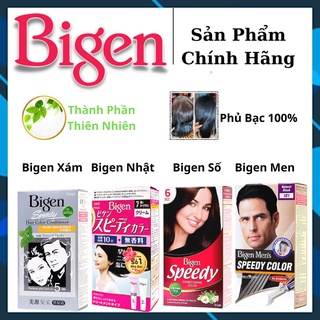 Thuốc Nhuộm Tóc BIGEN SPEEDY (Bigen Nhật) - (Bigen Số) - (Bigen Xám) - (Bigen Men) - Thảo Dược Phủ Bạc 100%
