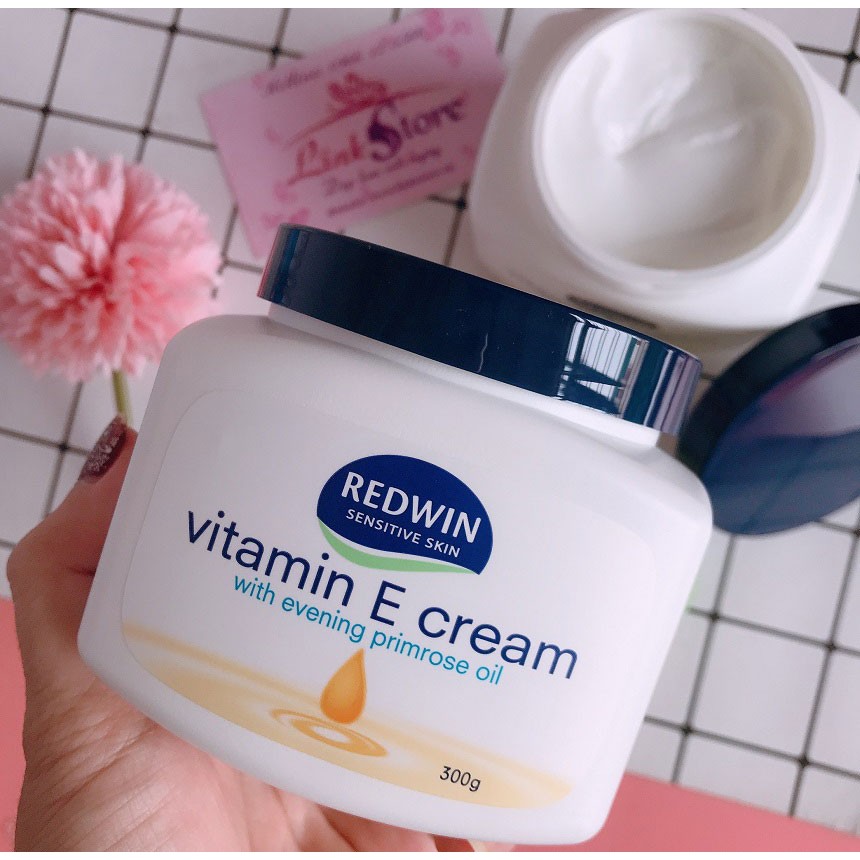 Kem Dưỡng Da Mềm Mịn REDWIN Vitamin E Cream Của Úc 300g