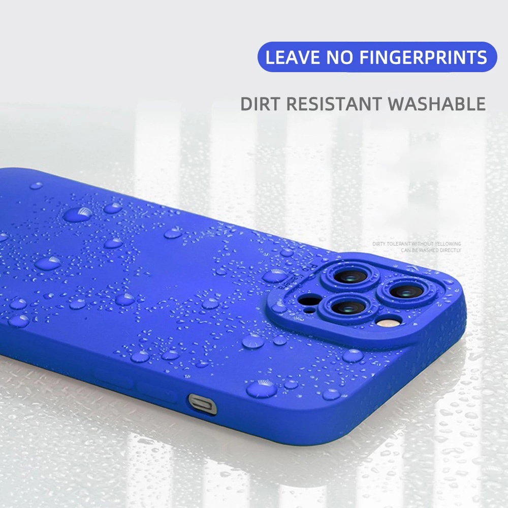 Ốp điện thoại viền vuông hồng cho Samsung Galaxy Note 20 Ultra 5G S21 S20 Plus TPU trơn dẻo mềm