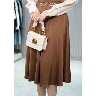 Chân váy cạp phối dây ngọc CChat Clothes