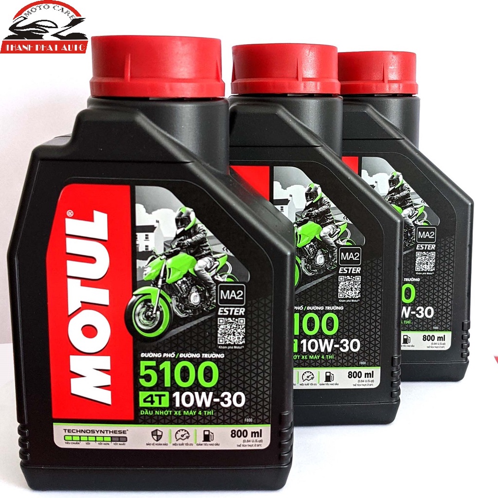 Nhớt Motul 5100 4T 5W30 cho xe côn tay, xe số cao cấp