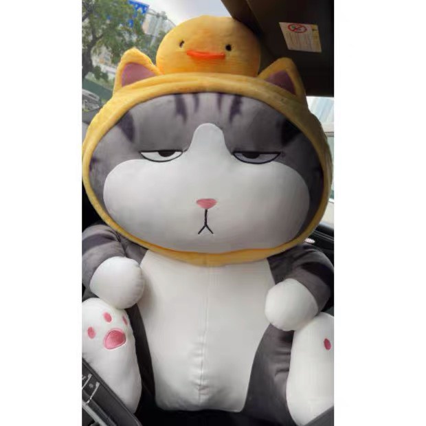 Gấu Bông Mèo - Chó nô Tài Cosplay Mũ Vịt Cao Cấp Gấu Bông City - Thú Nhồi Bông