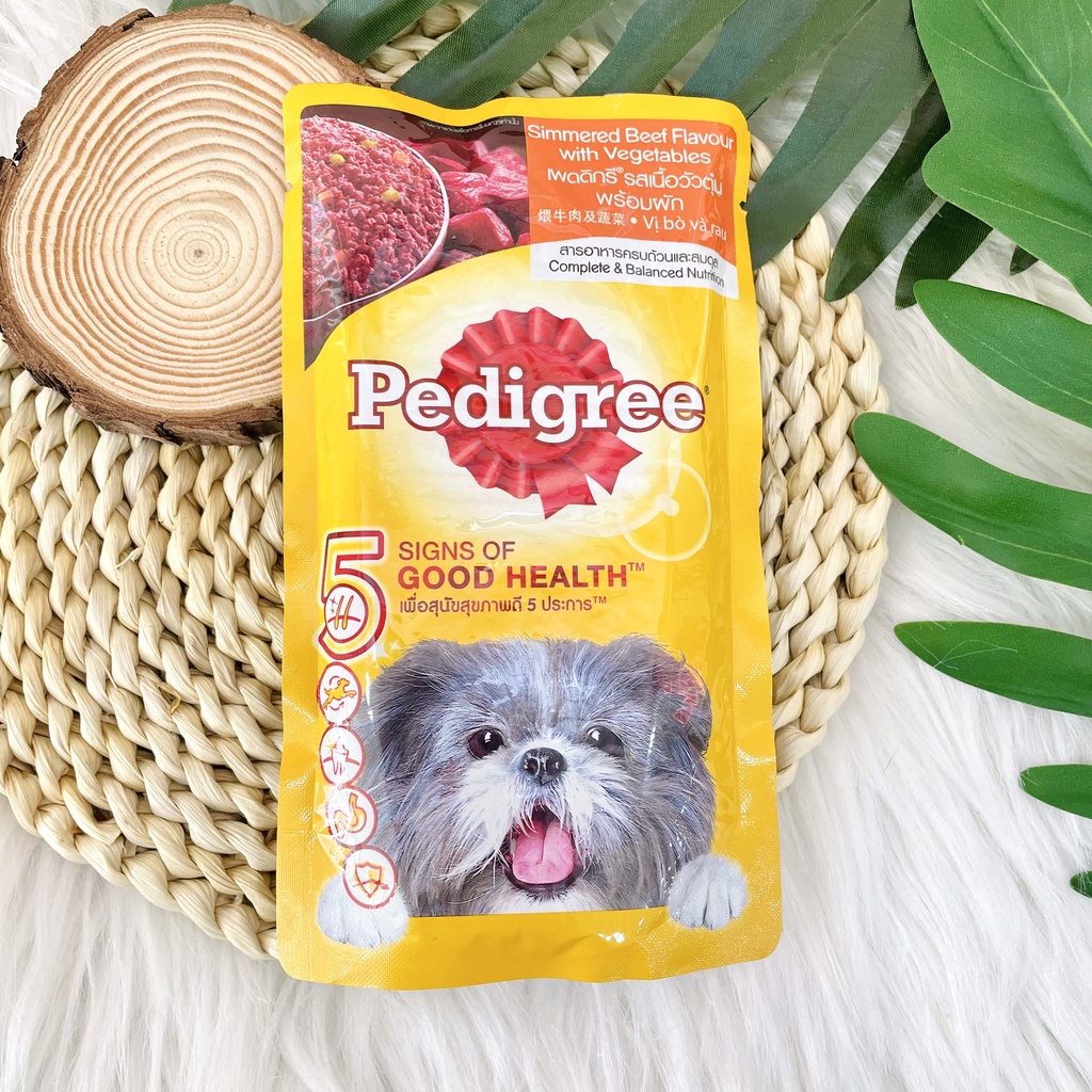 Sốt bò - Sốt gà - Sốt gan Pedigree cho chó / Gói 130gr