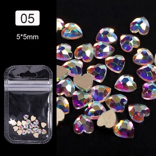 Phụ kiện đá hình trang trí nail set 5 viên