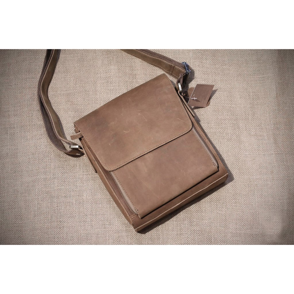 TÚI ĐEO CHÉO DA BÒ NGUYÊN MIẾNG