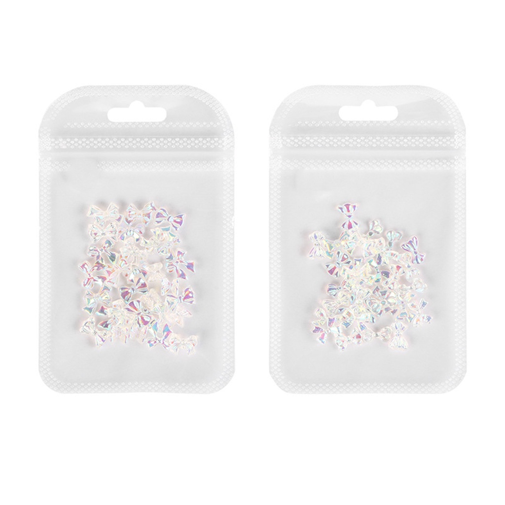 [Hàng mới về] Set 30 Nơ Đính Đá Trang Trí Móng Tay Cho Nữ