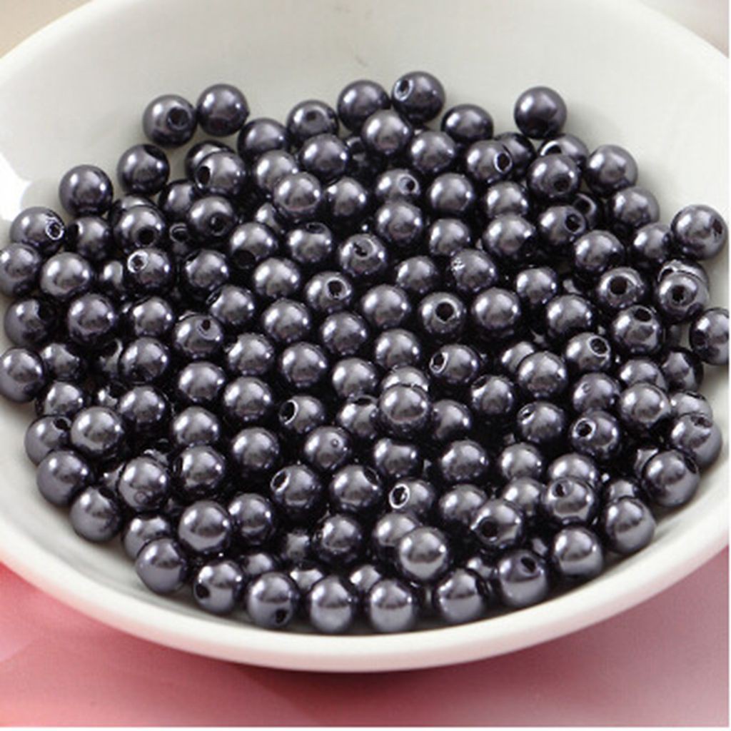 Set 500 Hạt Ngọc Trai Nhựa 6mm Dùng Làm Trang Sức DIY