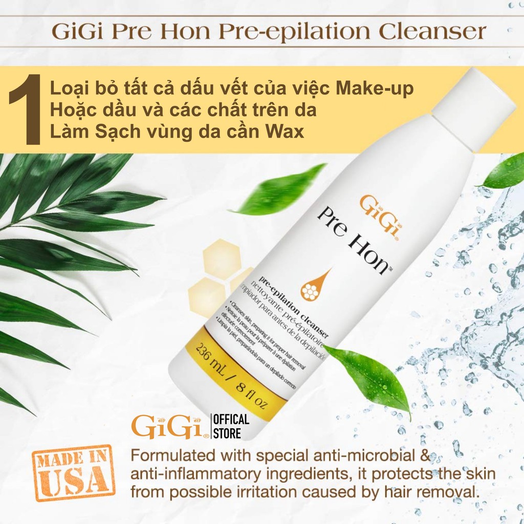 Combo Sáp Tẩy Wax Lông GiGi Và Lotion Trước Và Sau Khi Wax