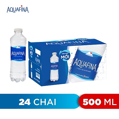 Thùng 24 chai nước tinh khiết Aquafina 500ml