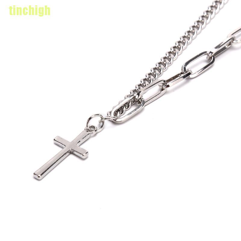 Dây Chuyền Dài Mặt Thánh Giá Bằng Kim Loại Thời Trang Dành Cho Nam Và Nữ