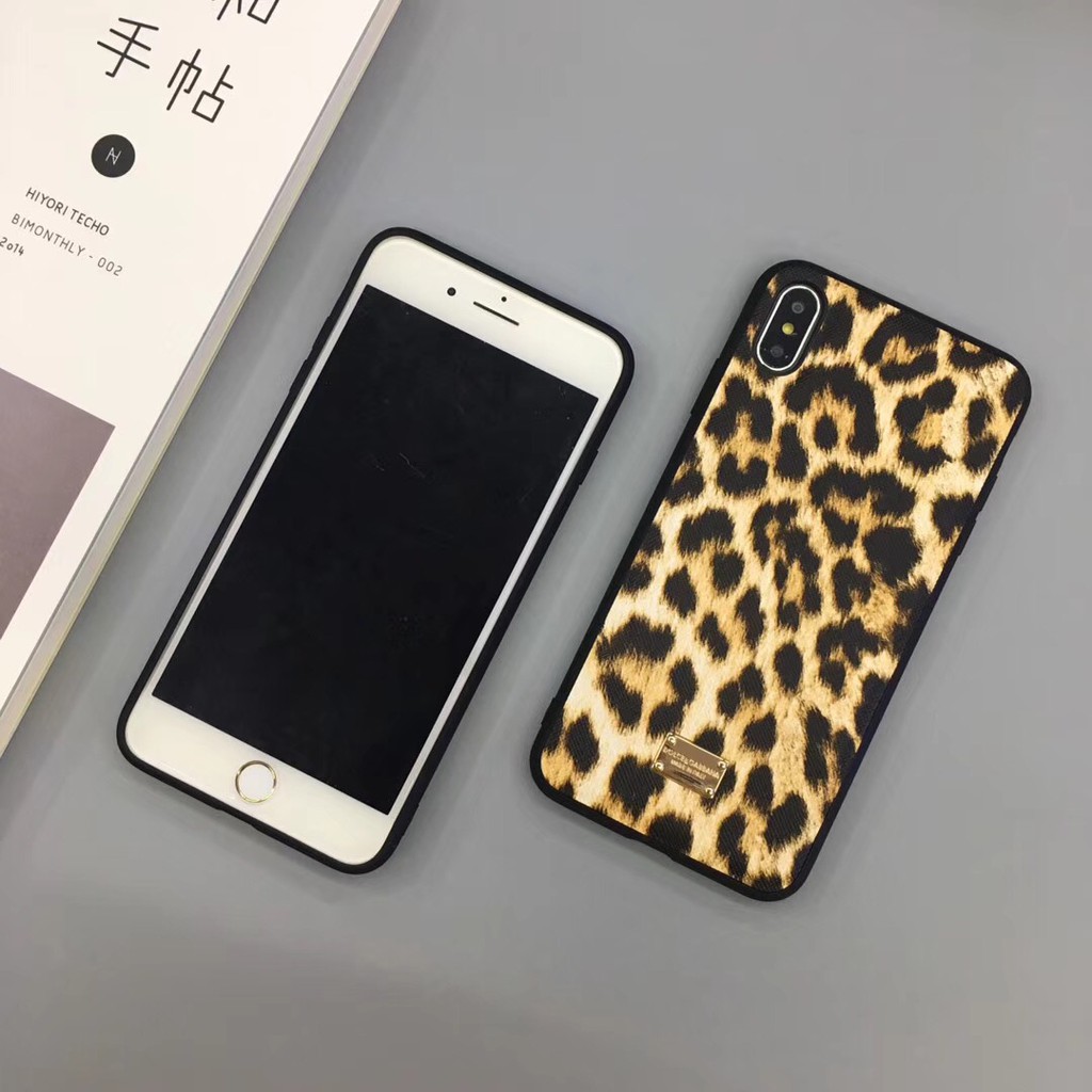 Ốp điện thoại bằng nhựa mềm phối da hình nhãn hiệu Dolce & Gabbana sang trọng cho iPhone 12 11.11pro.11promax.iphone 8 7 6 6S Plus X XS Max xr