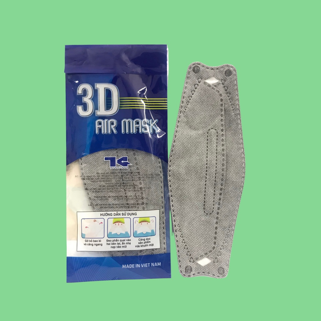 Khẩu Trang Y Tế Kháng Khuẩn 3D Air mask,1 gói 6 chiếc, dầy đẹp ôm mặt quai chắc chắn | BigBuy360 - bigbuy360.vn
