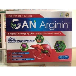 Viên uống bổ gan Gan Arginin hộp 60 viên nang mềm