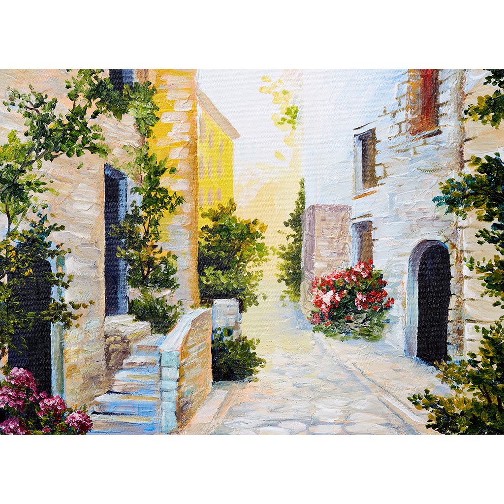 Tranh ghép hình Tini Puzzle 450 mảnh bằng giấy đường phố Italia - có nhận in theo yêu cầu tranh xếp hình 36x50