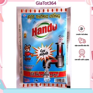 Bột thông cống hầm cầu nhà vệ sinh bồn rửa bát loại mạnh 100g