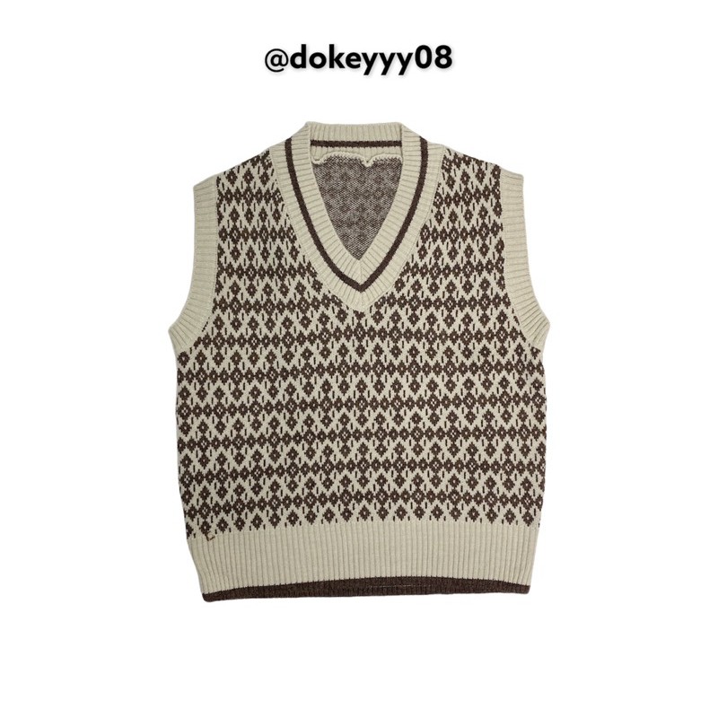 Áo len gile hoạ tiết ( ẢNH THẬT +CLIP BY DOKEYYY) | BigBuy360 - bigbuy360.vn