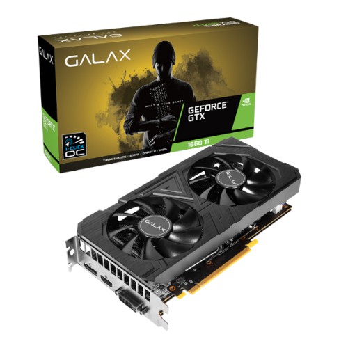 Card màn hình Galax GTX 1660Ti (1 Click OC) (60IRL7DSY91C) BH 3 năm chính hãng
