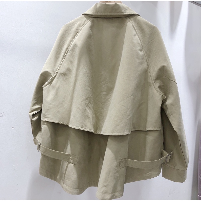 Áo khoác Mangto dáng ngắn Hàn quốc chất mịn