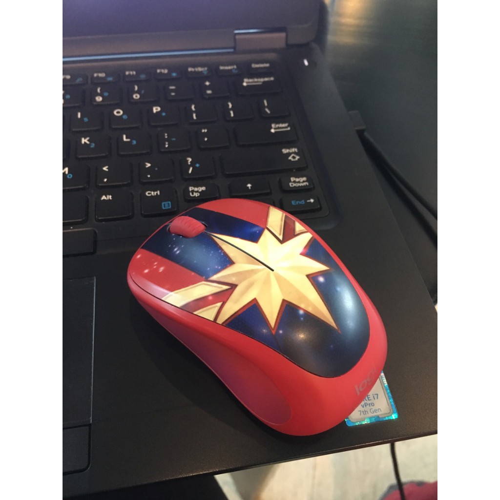 [SỐ LƯỢNG CÓ HẠN] Chuột Logitech M238 Captain Marvel Phiên Bản Marvel Chuột Máy Tính Chuột Không Dây Cho Fan Marvel