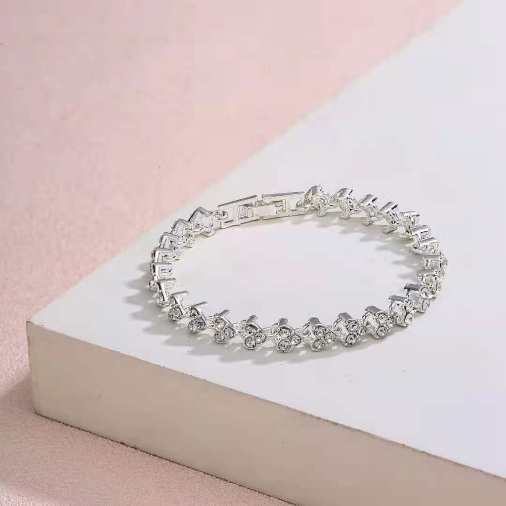 Hàng Mới Về Vòng Tay Đính Đá Zircon Phong Cách Âu Mỹ Đơn Giản 2022