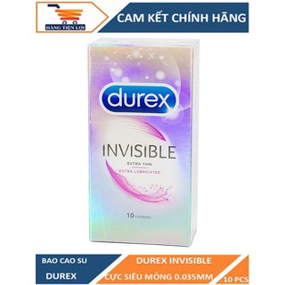Bao Cao Su Siêu Mỏng Durex Invisible Extra Thin - che tên sản phẩm