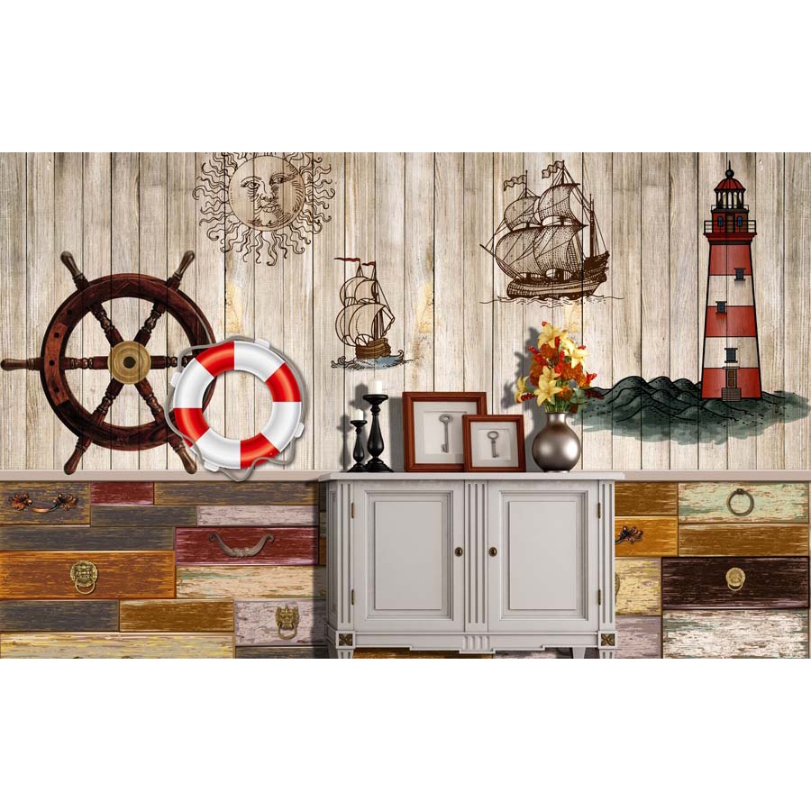 Tranh dán tường Quán Cafe, Trà Sữa, Trang Trí Cửa Hàng 3D mẫu hot