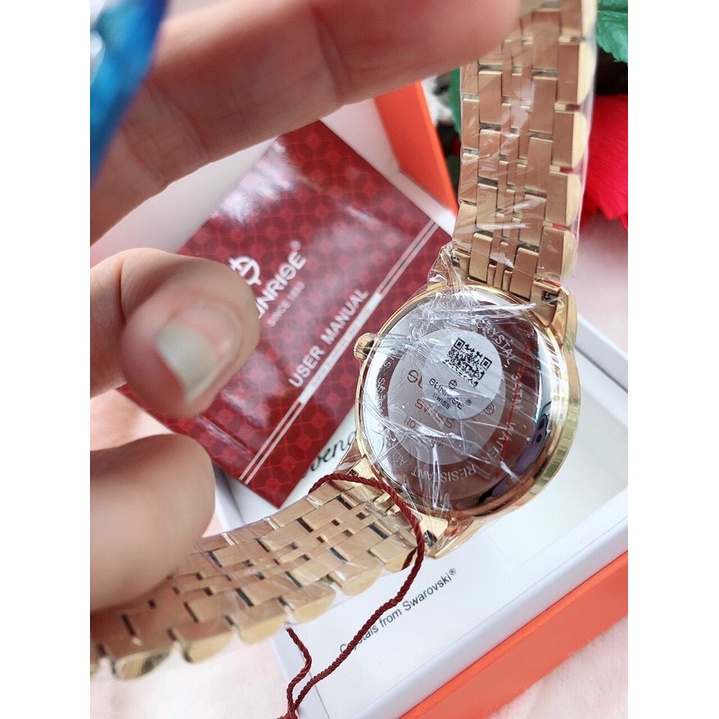 Đồng Hồ Nam SUNRISE 1146SA - Vàng Mặt Đen - Authentic