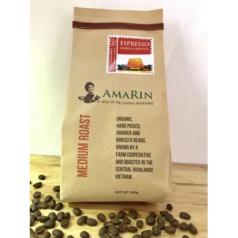 Cà phê Amarin Espresso pha phin - pha máy