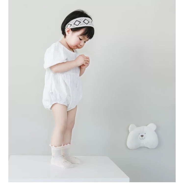 Tất hè bé gái họa tiết ren hoa quả, chính hãng Nemo Baby