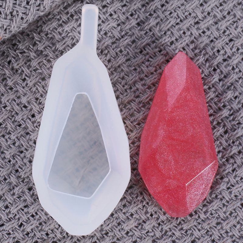 Set 4 Khuôn Silicone Làm Trang Sức Hình Đá Quý