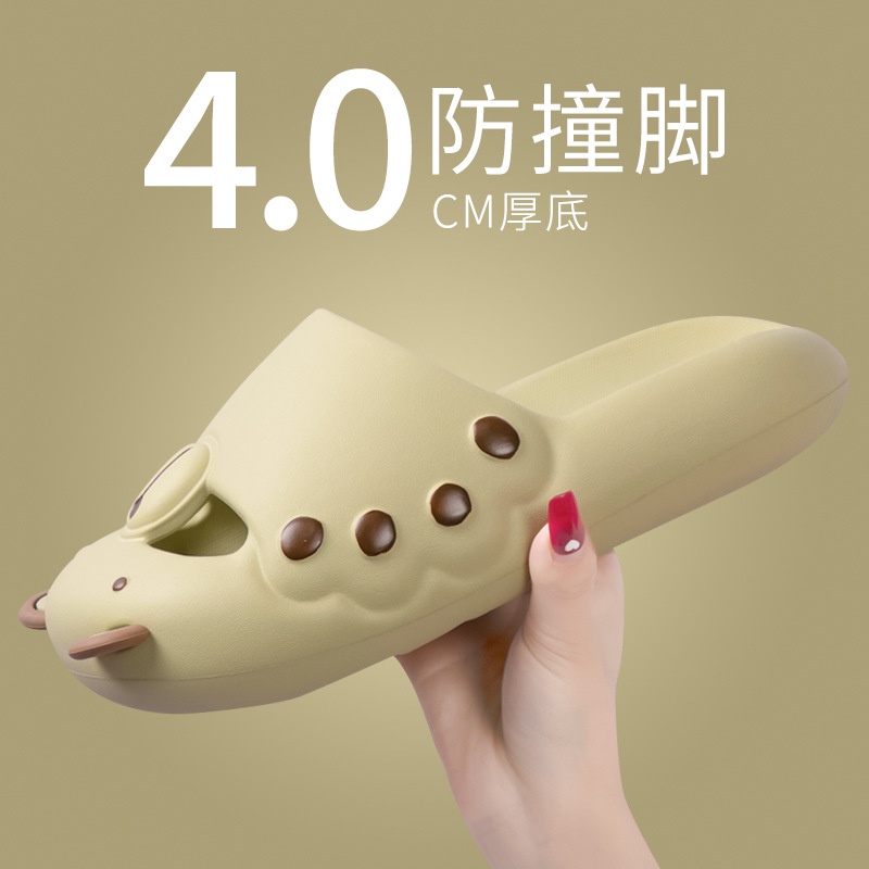 Dép Sandal Bít Mũi Đế Dày Chống Trượt Thời Trang Mùa Hè Dễ Thương Dành Cho Bạn Nữ Mang Trong Nhà / Ngoài Trời