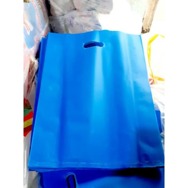 2kg túi nilon màu HD nhám đóng gói hàng (màu đỏ/vàng/xanh)