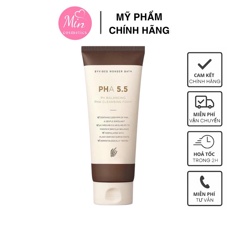 [Mẫu Mới ] Sữa Rửa Mặt Cân Bằng Da PHA 5.5 pH Blancing PHA Cleansing Foam 150ml