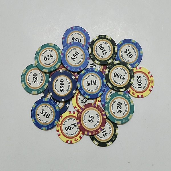 Chip poker có số ( phỉnh poker ) chất liệu gốm sứ cao cấp PK 10