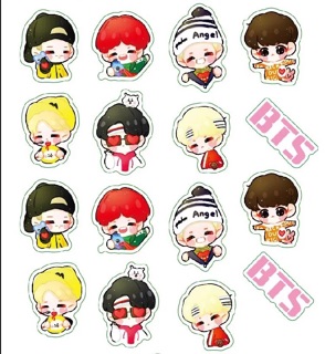Sticker 3D BTS/BT21