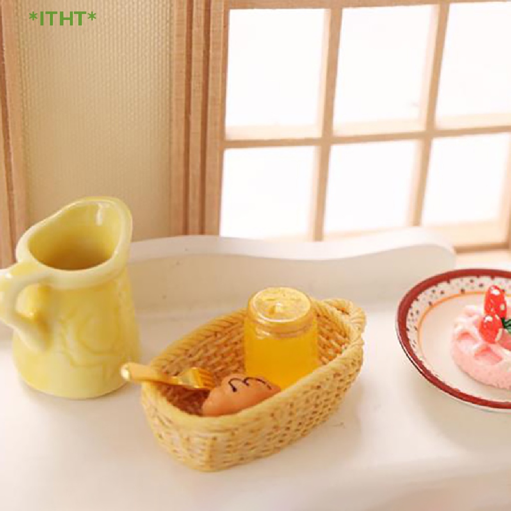 1 Bộ Đồ Chơi Thức Ăn Mini 1 / 12 Cho Nhà Búp Bê Mới