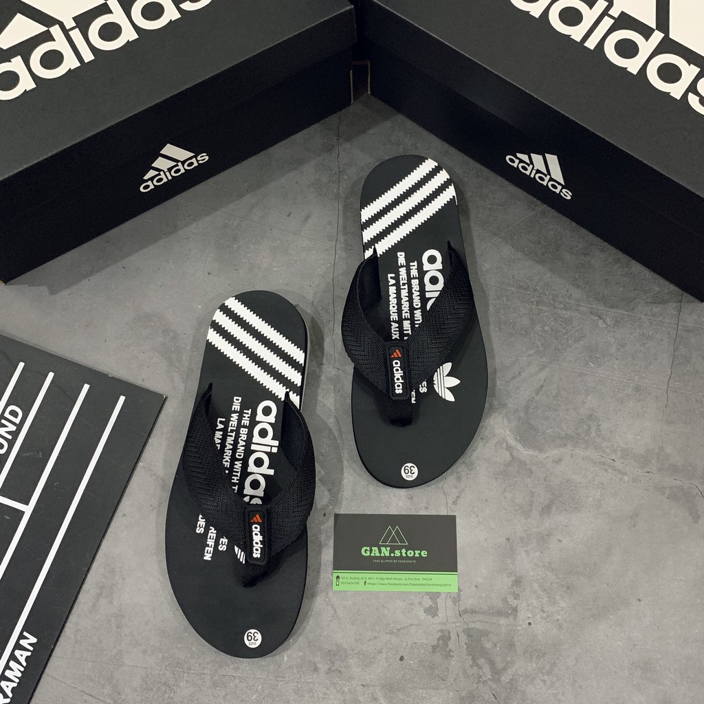 Dép Kẹp Adidas Chính Hãng (Đen) ️🥇