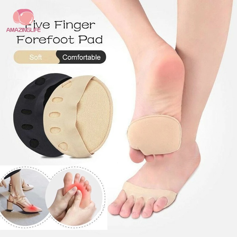 Tất Xỏ Ngón Chống Trượt Thoáng Khí Dùng Mang Giày Cao Gót