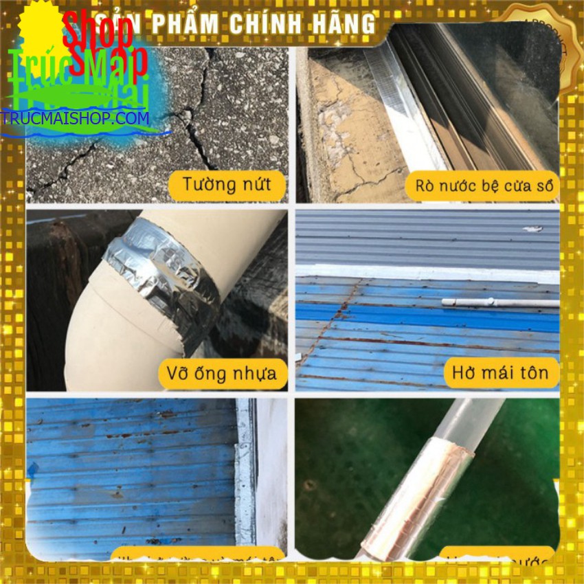 Băng Keo Siêu Dính Đa Năng, chống thấm Cho Tường, trần Nhà, Mái Tôn, Ống Nước xịn Nhật Bản