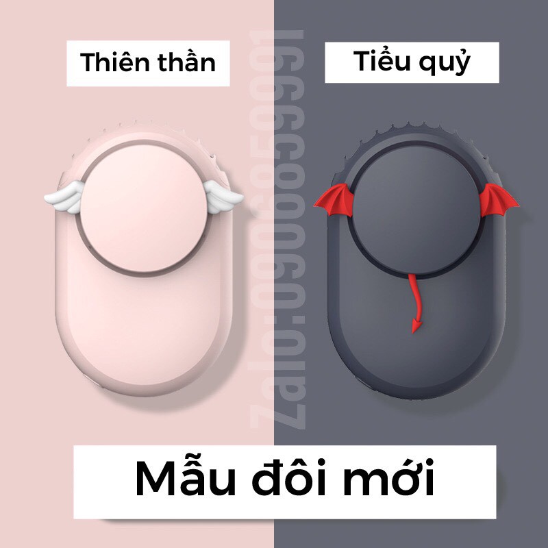 (Mới 2021) Quạt mini đeo cổ,quạt tích điện sạc usb thiết kế mới