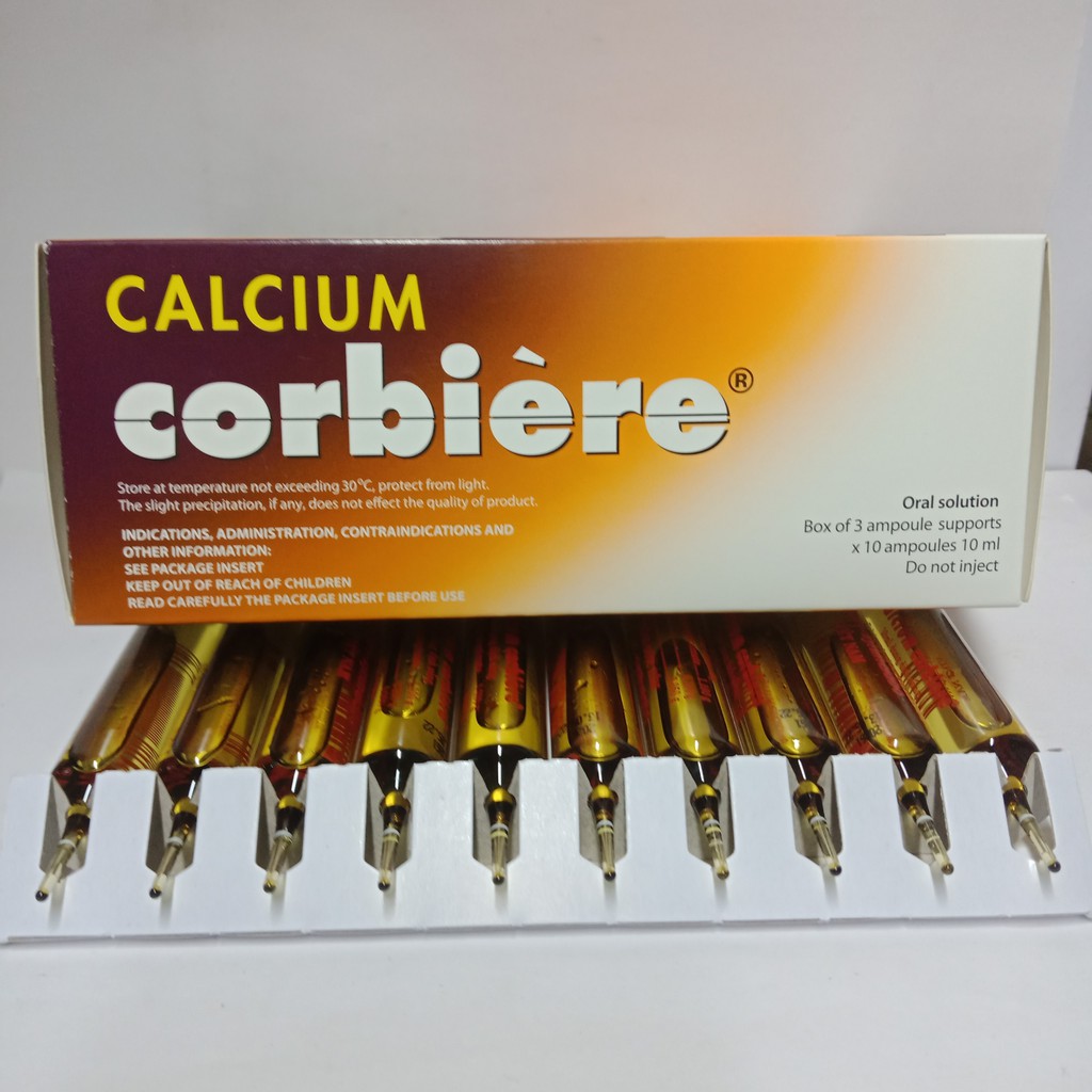 CALCIUM CORBIERE NGƯỜI LỚN HỘP 30 ỐNG X 10ML