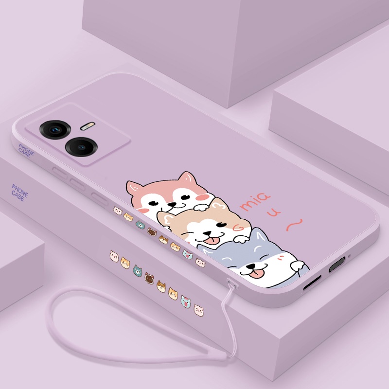 Ốp Vivo Y22S Y16 Y15S Y15A Y01 Y35 Y02S Y17 Y15 Y12 U10 Y12S Y20 Y20S Y12A Soft Case Lovely Dog GG
