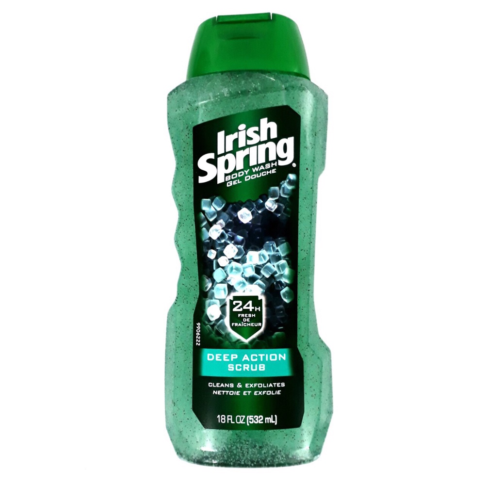 Sữa tắm nam Irish Spring Original Moisturizing Face + Body Wash 532ml - Hàng Mỹ sản xuất Mexico