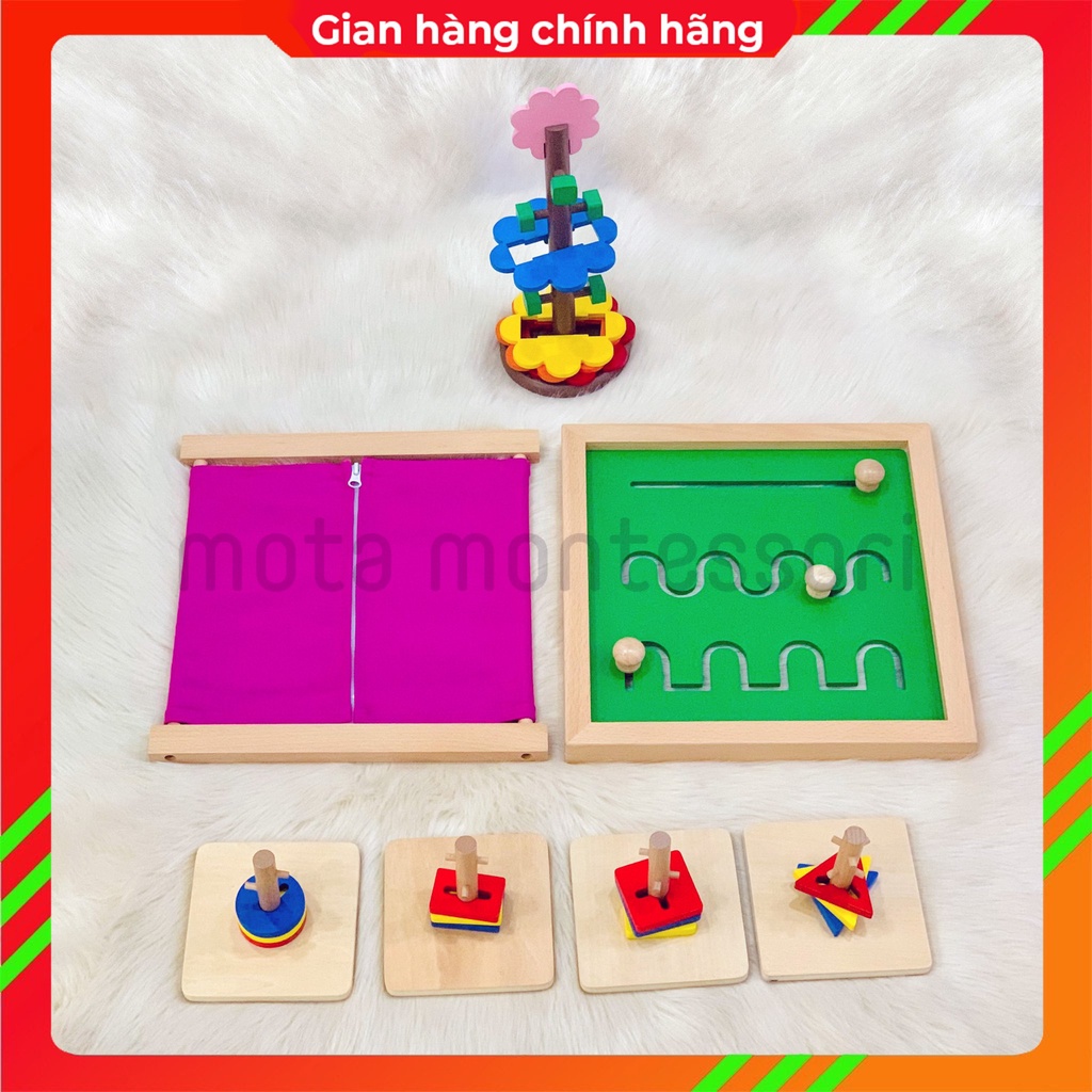 Combo giáo cụ Montessori Quốc Tế Cho Bé 21-24 Tháng - Đạt Chuẩn An Toàn Trẻ Em Châu Âu
