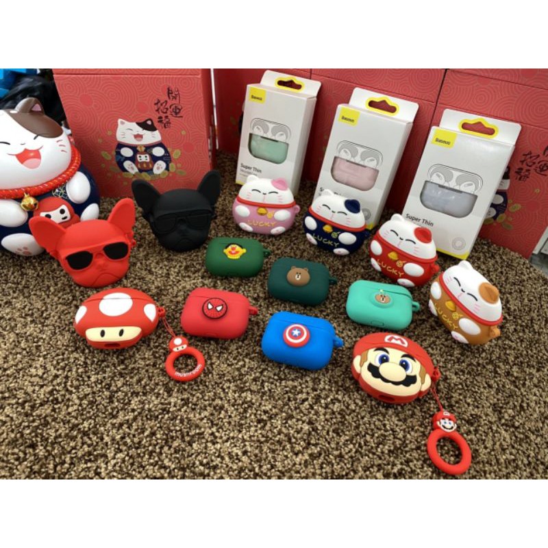 Vỏ case Airpods Pro Mario cao cấp